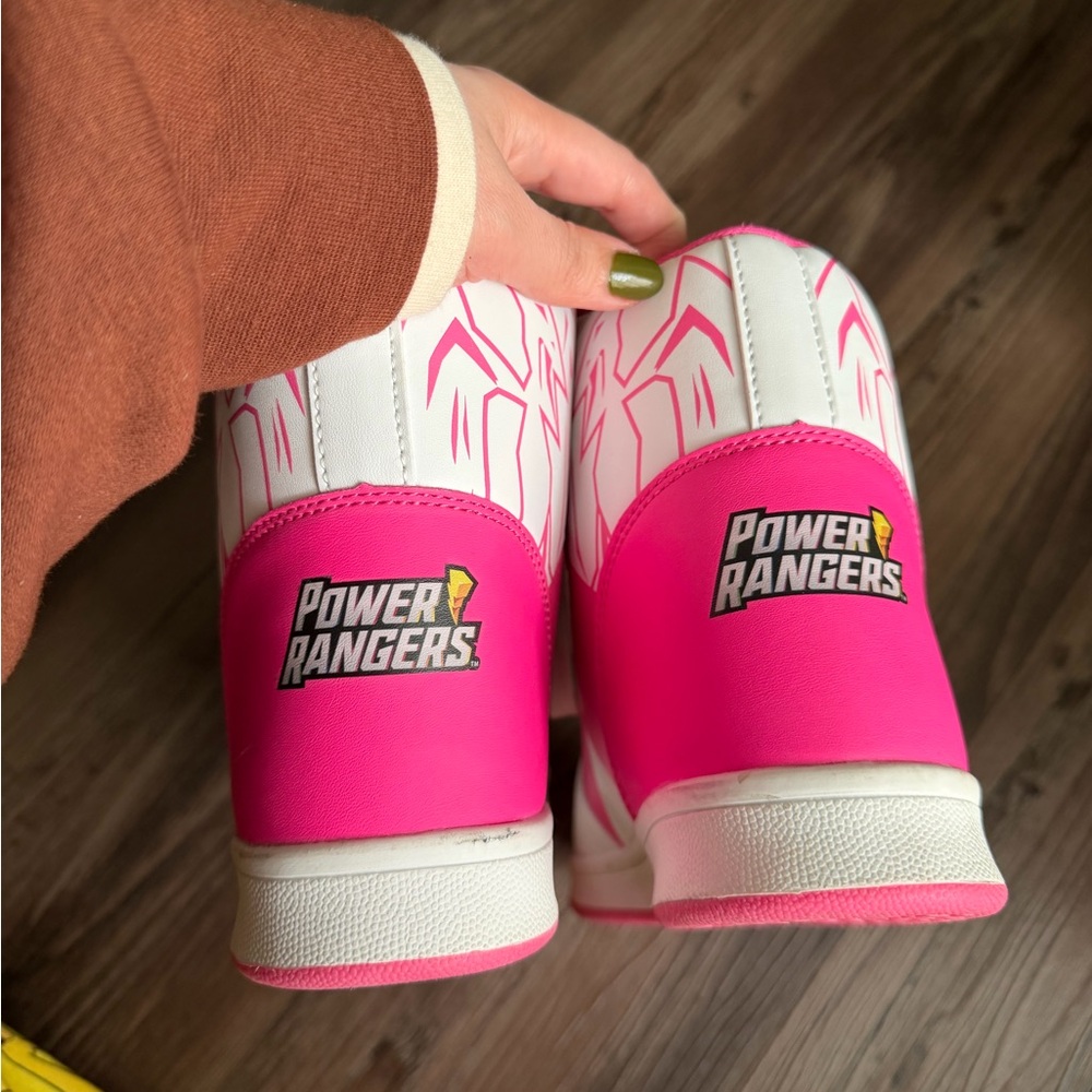 Pink Power Rangers Costume Fun.Com Adult Sneakers - Picture 6 of 7